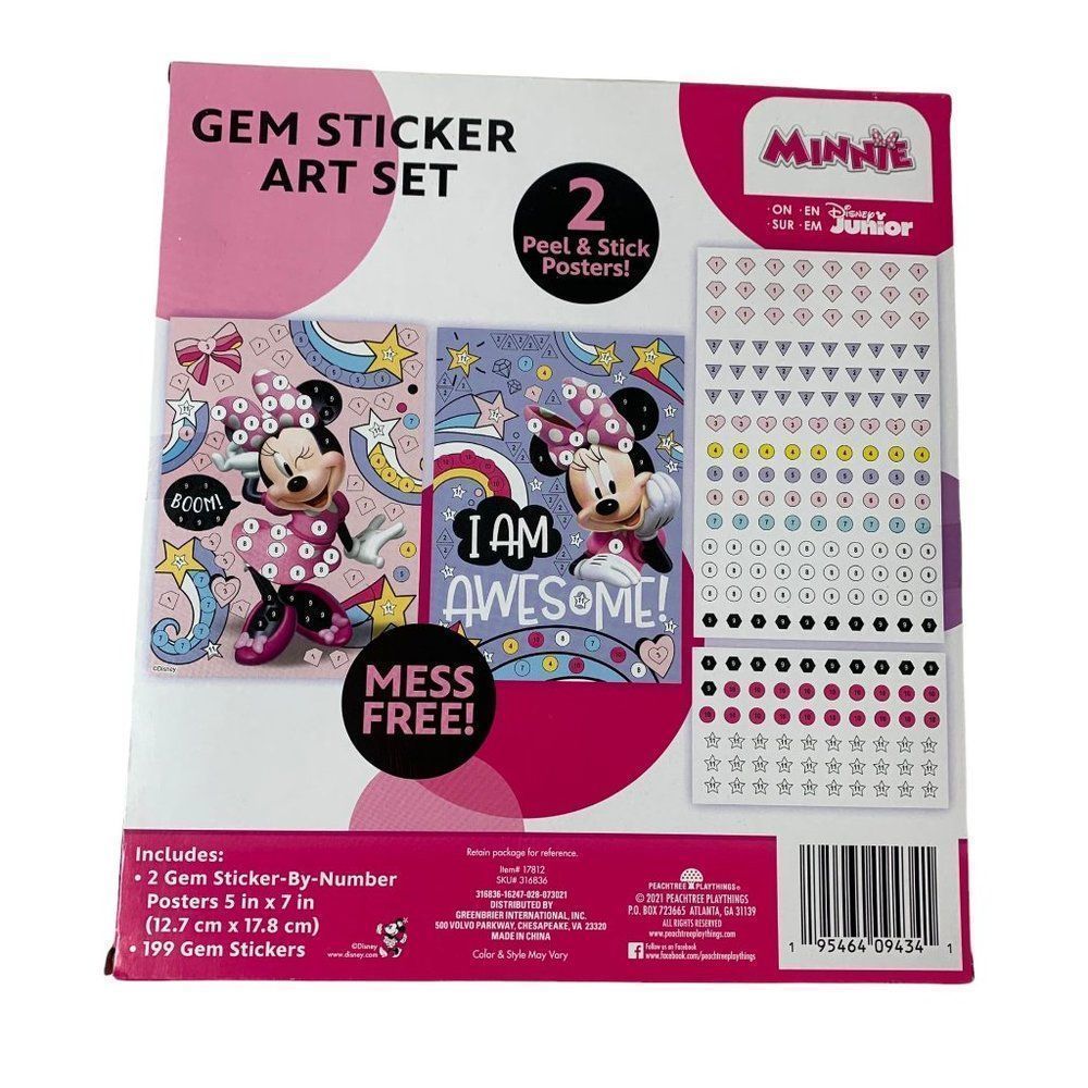 Disney Junior Minnie Mouse 3 Piece Craft Gift Set - Buy 4 Items Get 25% Off - Picture 5 of 7
